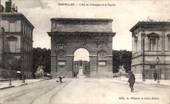 CPA Montpellier L'Arc de Triomphe et le Peyrou