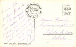 CPA Purkastrasse Hotel Belvedere Mit Rhonegletscher Und Gerstenhorn