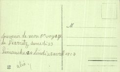 CPA Biarritz Le pont Du Rocher De La Vierge