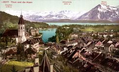 CPA Thun Und die Alpen 