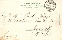 CPA Lausanne Tribunal Feberal et monument de guillaume Telle