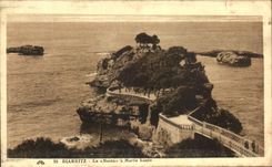 CPA Biarritz le Basta a Maree Haute