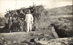 CARTE PHOTO Homme en costume Folklore
