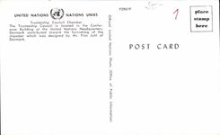 CPM United Nations Nations Unies Trusteeship Council Chamber the Trusteeship council is located in the Conference Buildi