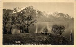 CPA Le Grammont Et Les Dents d'Oche Vue De Territet Montreux