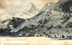 CPA Zermatt Mit Matterhorn