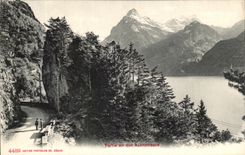 CPA Partie An Der Axenstrasse