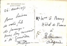 CPSM Rocamadour vu de la Vallee