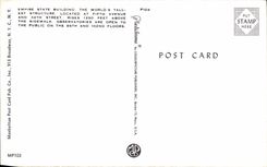 CPM Empire State Building The World's Tallest Structure Located at Fifth Avenue