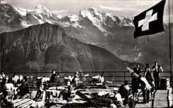CPSM Terrasse Schynige Platte Monch Jungfrau