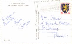 CPSM Chantilly Le Chateau Facade Ouest