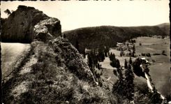 CPSM La Franche Comte Pittoresque Route De Morez Cux Rousses Le Turu Et La Vallee Des Rivieres