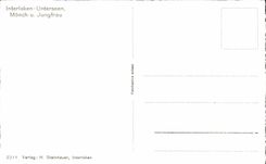 CPA Intertaken Unterseen Monch und Jungfrau