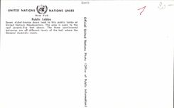 MODERN CARD United Nations the United Nations Public Lobby Servenb nickel bronzes doors