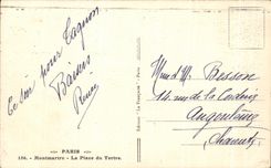 CPA Paris Montmartre la Place du Tertre Sacre Coeur