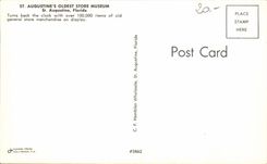 CPSM St Augustines Oldest Stroe Florida Museum