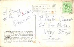 Estilo gotico del ayuntamiento de CPA Bruselas