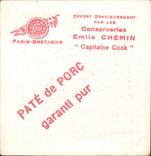 Image Captain Cook Emile Way Paste of pig Collection Breton Caps Country of Quimper