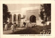 CPSM Morocco an exit of the Sultan the sultan Moulary Youssef and his escort of Honor