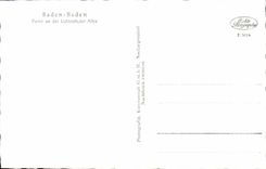 CPA Baden Baden Leaves year der Lichtenthater Allee