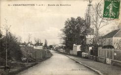 CPA Chartrettes Road of Rouillon