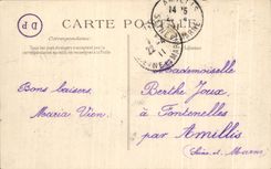 CPA Chartrettes District of small Vau Bow net of sin Chavanne House Restoring of sin