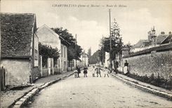 CPA Chartrettes Road of Melun