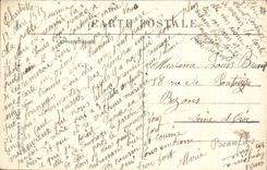 CPA Chartrettes Crossing Level Train