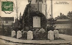 CPA Chartrettes the Monument Of the Militaria Brave men