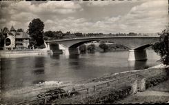 CPSM Chartrettes the bridge On the Seine