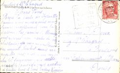 CPSM Chartrettes the bridge On the Seine