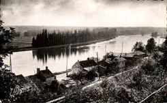 CPSM Chartrettes Edges of the Seine seen Heights of Rouillon