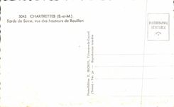 CPSM Chartrettes Edges of the Seine seen Heights of Rouillon