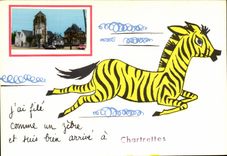 CPSM Chartrettes Streaks