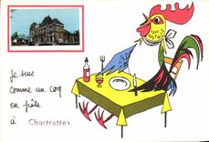 CPSM Chartrettes Cock