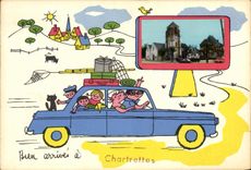 Automobile CPSM Chartrettes