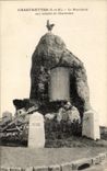 CPA Chartrettes the Monument with the children of Chartrettes Militaria Cock
