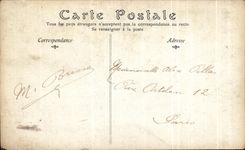 CPA Living room of 1908 Front the Storm By E Baudoux Horse