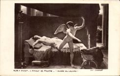 CPA Barb Love and Psyche Museum of Louvre Paris