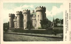 CPA Environs De Chartres the Castle of Villebon