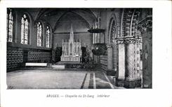 CPA Bruges Vault of St Interior Blood