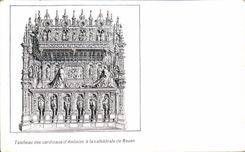 Tumba de CPA de los cardenales de Amboise a la catedral de Ruan