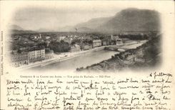 CPA Grenoble the Alpine range Seen from of Rachais
