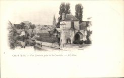 CPA Chartres View taken of Courtille