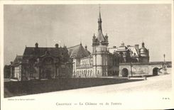 CPA Chateau de Chantilly Vu de L'entree