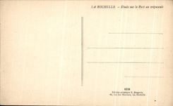 CPA La Rochelle Details on the Port in the Twilight Boats