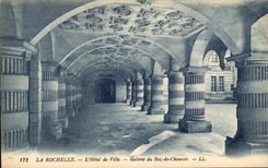 CPA La Rochelle the Town hall Gallery of rez of roadway