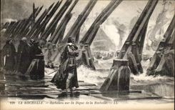 CPA La Rochelle Richelieu On the Dam of the La Rochelle