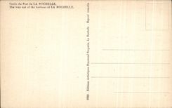 CPA La Rochelle The Way out off the harbor Boats