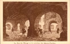 CPA the Street Of the Mining And the Crossroads Of the Four La Rochelle Porches